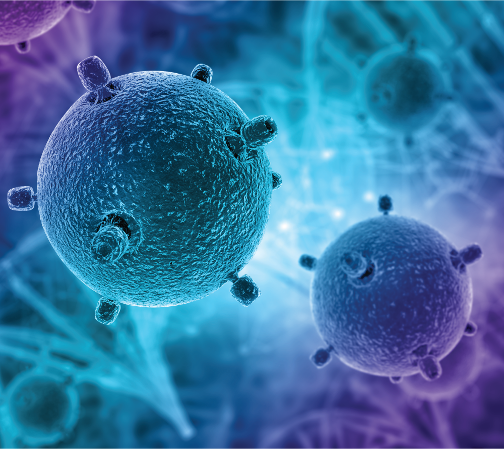 Rendu 3D de cellules endommagées par le cancer